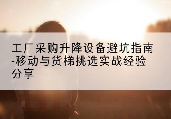 龙沙移动式升降机怎么选-工厂采购升降设备避坑指南-移动与货梯挑选实战经验分享